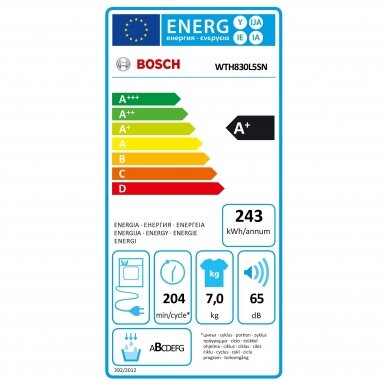 Bosch WTH830L5SN 7