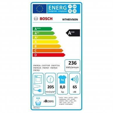 Bosch WTH85VS6SN 2