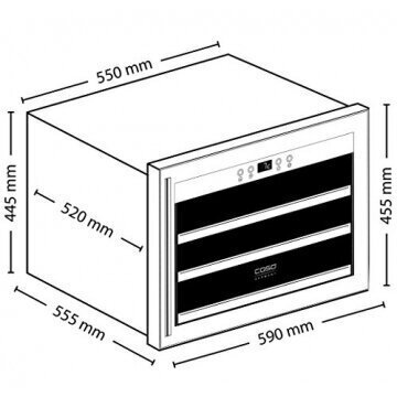 CASO WineSafe 18 EB (Metalinė rankena) 3