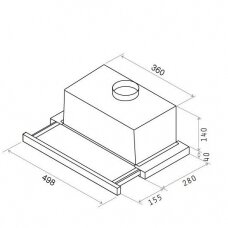 Elica TT14 LUX BL/A/50