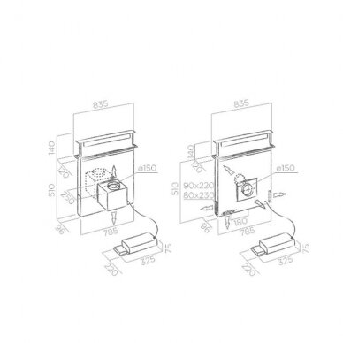 elica andante downdraft extractor