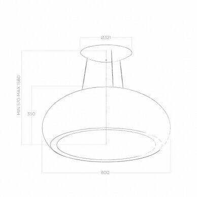 Elica SEASHELL WH/F/80 2