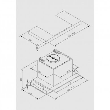 ESISTYLE LINEAR 56 WHITE GLASS MOTOR ON BOARD 1