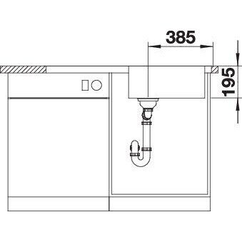 Plautuvė BLANCO DINAS XL 6S O.AF 5